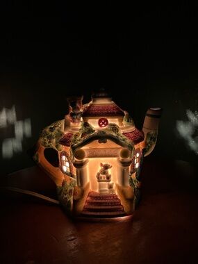 Rabbit Police Station Teapot Night Light